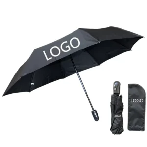 3007 Compact Portable 3-Folding Umbrella Auto Open Close 8K Windproof Travel Classic Design