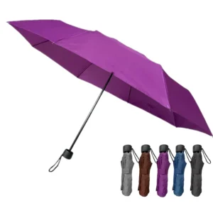 3008 Compact Manual Open 3-Folding Umbrella with Custom Print