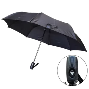 3012 Compact Auto Open 3-Folding Travel Umbrella for Adults