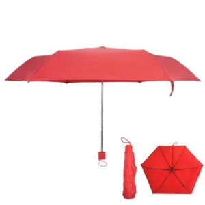 3014 Compact Lightweight 3-Fold Travel Umbrella, Manual Folding Design with Custom Logo