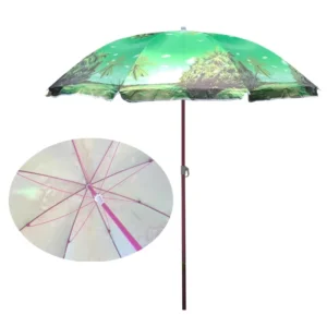 34-Inch Manual Country-Style Silver-Coated Polyester UV-Protected Back-to-School Umbrella