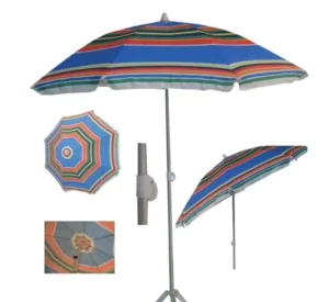 360 Degree Tilt Mechanism Outdoor Beach Umbrella