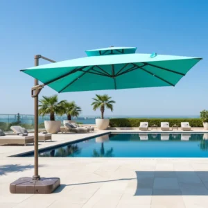 3m Custom Roman Patio Umbrella for Courtyard, Pool, Hotel, and Wedding Use