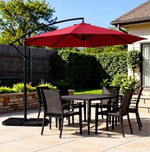 3m Waterproof Polyester Outdoor Patio Garden Banana Umbrella for Park and Patio