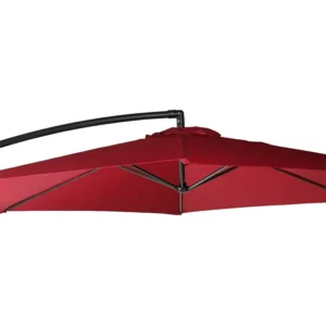 3×3 Square Windproof Outdoor Garden Side Stand Patio Offset Banana Hanging Umbrella Parasol