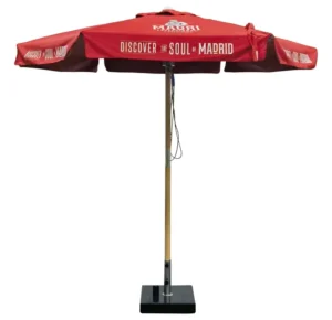 3x3m Waterproof Foldable Outdoor Roman Garden Umbrella Three-Folding for Coffee Shop and Travel