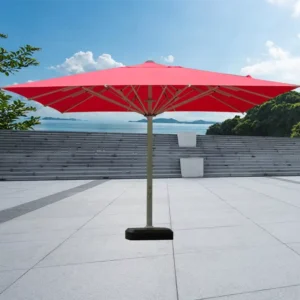 4*4M 5*5M Square Outdoor Patio Umbrella Windproof Center Parasol for Park Hospital