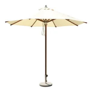 4/5/6m Modern White Outdoor Patio Umbrella Big Size Round Square Parasol with Center Pole for Bedroom and School