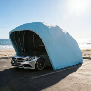 4.2m Automatic Car Roof Shade Cover Waterproof UV Protection Oxford Fabric with Remote Control for Outdoor Use