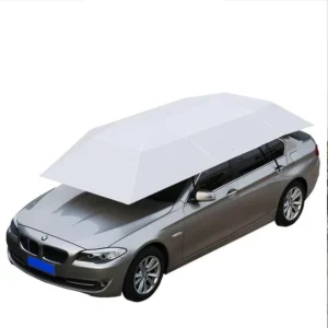 4.2m Portable Folding Semi-Automatic Car Cover Water and UV Protection