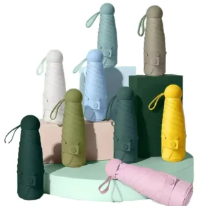5-Fold Mini Pocket Windproof UV Protection Folding Umbrella
