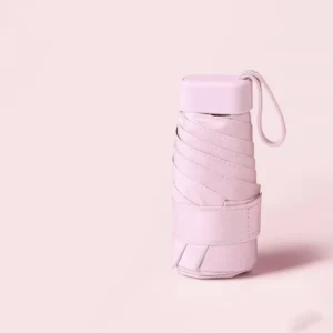 5-Fold Portable UV Pink Mini Travel Windproof Umbrella