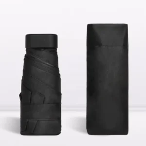 5-Folding Mini Pocket Umbrella Black UV Coated UPF 50 Anti-Ray Sun Protection Cartoon Design Promotional