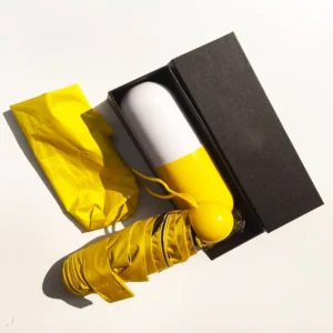 5 Folding Mini Umbrellas with case Outdoor Umbrella Printed Capsule Umbrellas