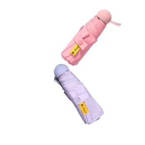 5 fold Six bone Exquisite Ladies’ Small Umbrella Portable for Sun and Rain Printed Advertising Design Pattern Gift Umbrella