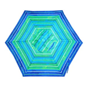 5.5Ft Steel Rib Wooden Sport Beach Sand Umbrella