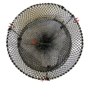 50cm Diameter Foldable Stainless Steel Crab Trap Nylon Net PP PE Patterned Umbrella HDPE Fishing Gear for Lobster Aquaculture