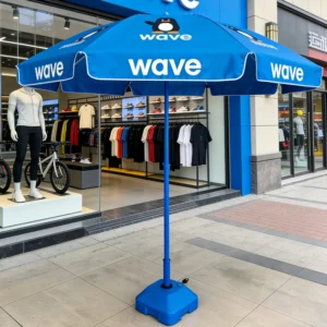 52 Inch Diameter Strong Windproof UV Protection Beach Umbrella