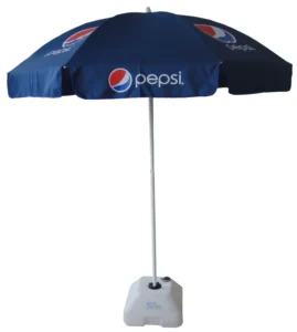 6′ Waterproof Foldable Eco-Friendly Anti-UV Custom Printed Beach Umbrella for Courtyard Gym Use