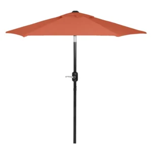 6 ft Commercial Round Steel Center Pole Adjustable Outdoor Garden Parasol Patio Umbrella for Restaurant Furniture