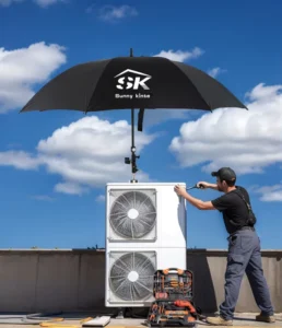60/68 Inch Golf Umbrella with 180° Adjustable Wind-Resistant Design and Magnetic Base