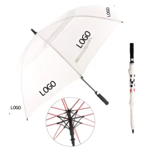 60 Inch 68 Inch Large Double-Canopy Windproof OEM ODM Pongee Golf Umbrella Custom Logo Good Quality