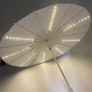 60cm LED Light-emitting Umbrella bar Halloween Performance Umbrella LED Oil Paper Umbrella Novelty Ancient Style Props