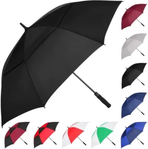 62in 68in 72in 80in Automatic Open Extra-Large Double-Canopy Vented Windproof Waterproof Golf Stick Umbrella