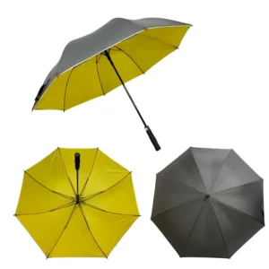 68 Inch Extra Large Double Layer Reflective Strip Polyester Golf Umbrella