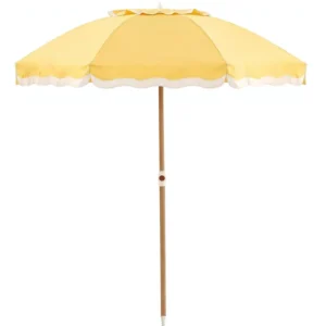 6FT Fiberglass Metal Pole Patio Beach Umbrella Outdoor UPF 50+ Sun Shade Tilt Adjustable Portable Backyard Garden Pool