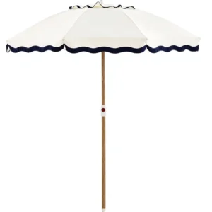 6FT Fiberglass Patio Beach Umbrella UPF 50+ Sun Shade Backyard Garden Pool Tilt Adjustable Portable