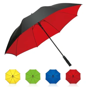 7014 Double Layer Golf Umbrella Windproof Custom UV Protective 130cm Open Diameter 8 Ribs Manufacturer Supply Logo Umbrella