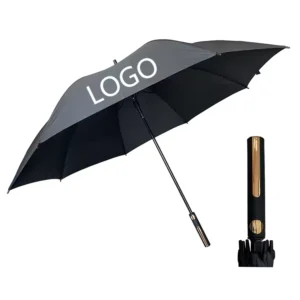 7022 Fiberglass Golf Umbrella Big Size Custom Print Semi-Automatic Windproof