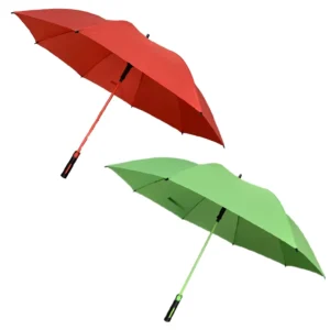 7067 Custom Logo Printed Golf Umbrella Windproof Colored Fiberglass Ribs and Shaft Business Gift Auto-Open Straight Umbrella