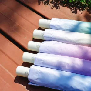 8-Bone Gradient Full Automatic Folding Umbrella with UV Protection and Windproof Design