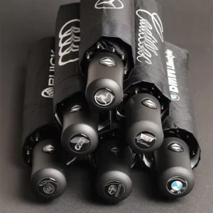 8-Rib Fully Automatic Folding Umbrella, Windproof 190T Nylon, 97cm Open Diameter