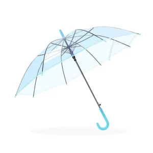 8-Rib Long Handle Umbrella Water Resistant Large Windproof Student Kids Ins Style Custom Logo