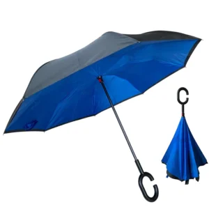 8043 Manual Open C Handle Inverted Reverse Umbrella for Adults Factory Supply