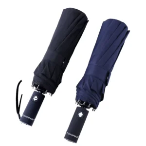 8K Fully Automatic All-Weather Umbrella, UV Protection, 190T Nylon, Portable 3-Fold