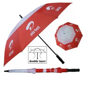8K Polyester Fiberglass Frame EVA Handle Portable Straight Golf Umbrella Sun and Rain Protection