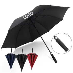 8K Rib Semi-Automatic Golf Umbrella Straight Design Custom Logo for Events and Giveaways