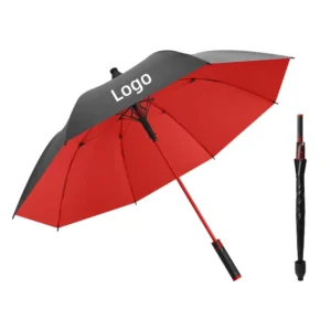 8K Waterproof Long Handle Parapluies Windproof 27 ” Large Straight Golf Advertising Custom Umbrella With Logo Printing