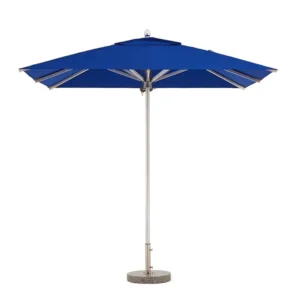 9 Ft 2.7 M 8-Rib Waterproof Foldable Outdoor Patio Umbrella with Granite Base for Gym Use