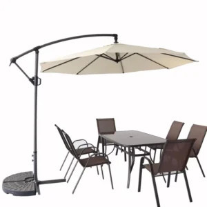 90*90CM Steel Cross Foldable Market Event Frame Banana Patio Garden Umbrella