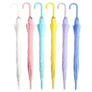 90CM Adult Long Handle Clear Classic Rain Umbrella with Custom Logo