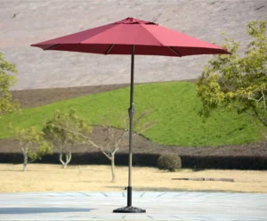 9Ft 2.7M 8 Ribs Outdoor Patio Umbrella With Tile and Crack Factory Direct Garden Parasol Sun Umbrella