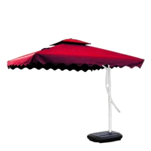 Adjustable Modern Steel Pole Sunshade Patio Umbrella for Courtyard Garden Beach Gym Park Excludes Base Iron Outdoor Furniture