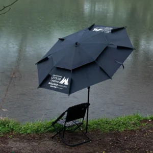 Adjustable Outdoor Fishing and Camping Umbrella with Walking Stick, Waterproof UV Protection