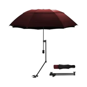 Adjustable Universal Clamp Beach Umbrella for Chair Golf Cart Stroller Bleacher Patio Fishing
