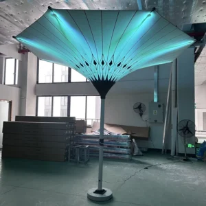 Adverting Beach Outside Umbrella Tent Folding Tent Flower Umbrella Tent LED Tulip Umbrella